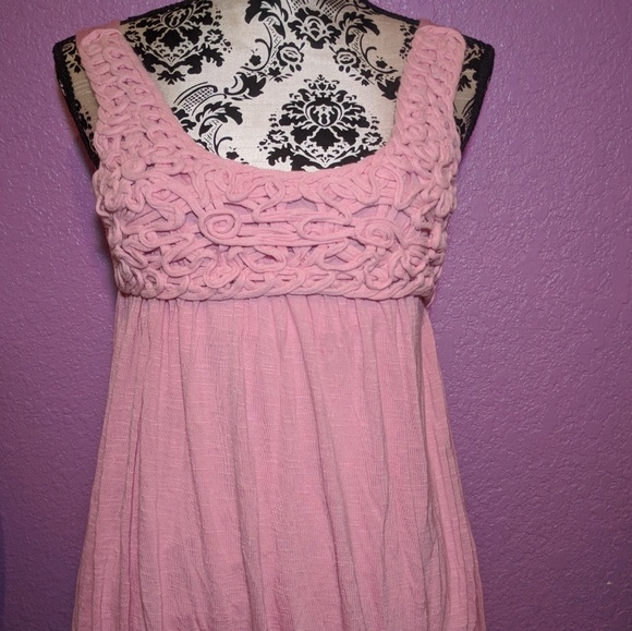 Julie's Closet Pink embellished empire waistlpplpw - Picture 1 of 8